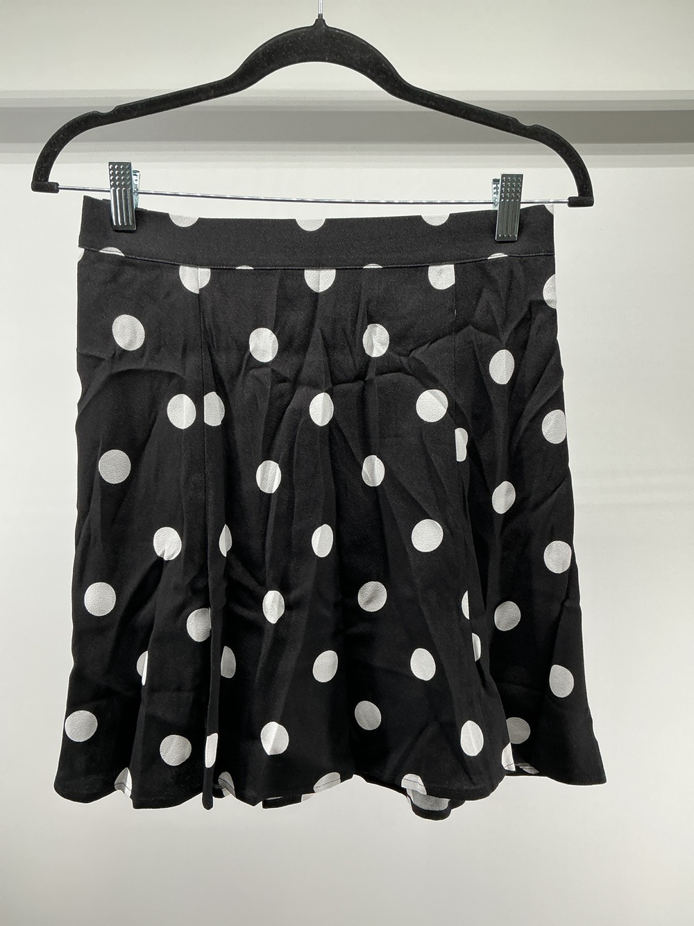 Lightweight Crepe A-Line Mini Skirt